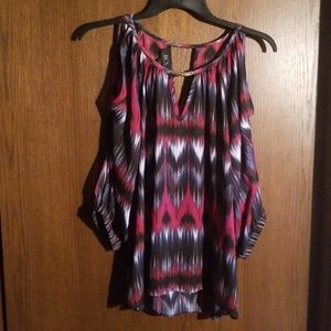 Cold shoulder blouse